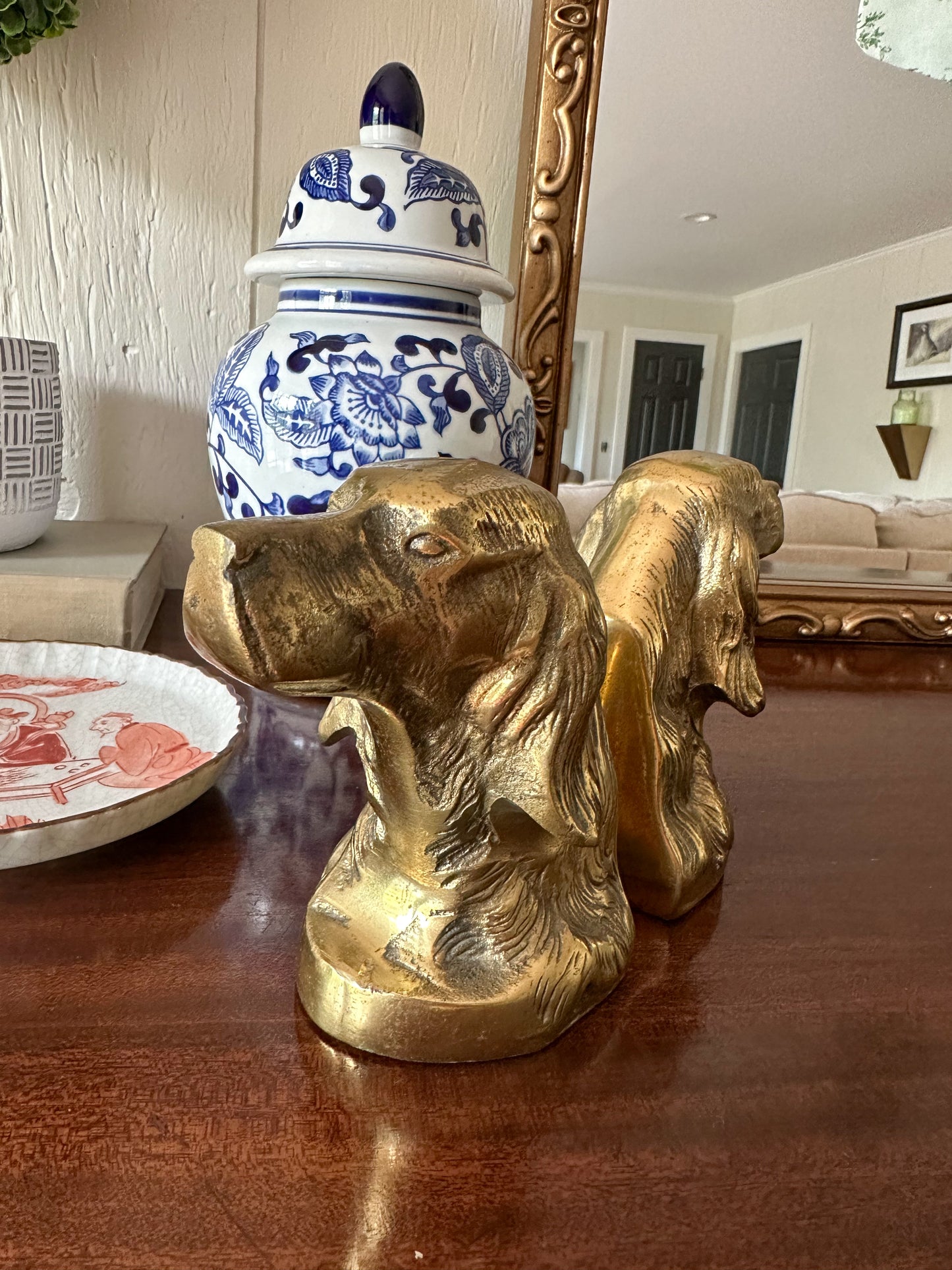 Brass Setter Bookends