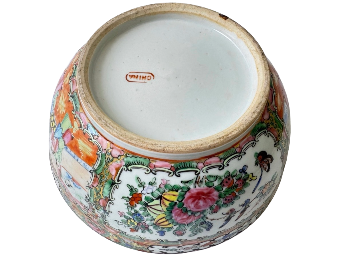 Rose Medallion Punch Bowl