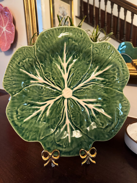 Bordallo Green Cabbage Plate