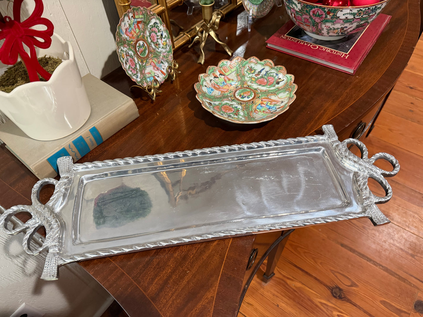 Pewter Bow Tray