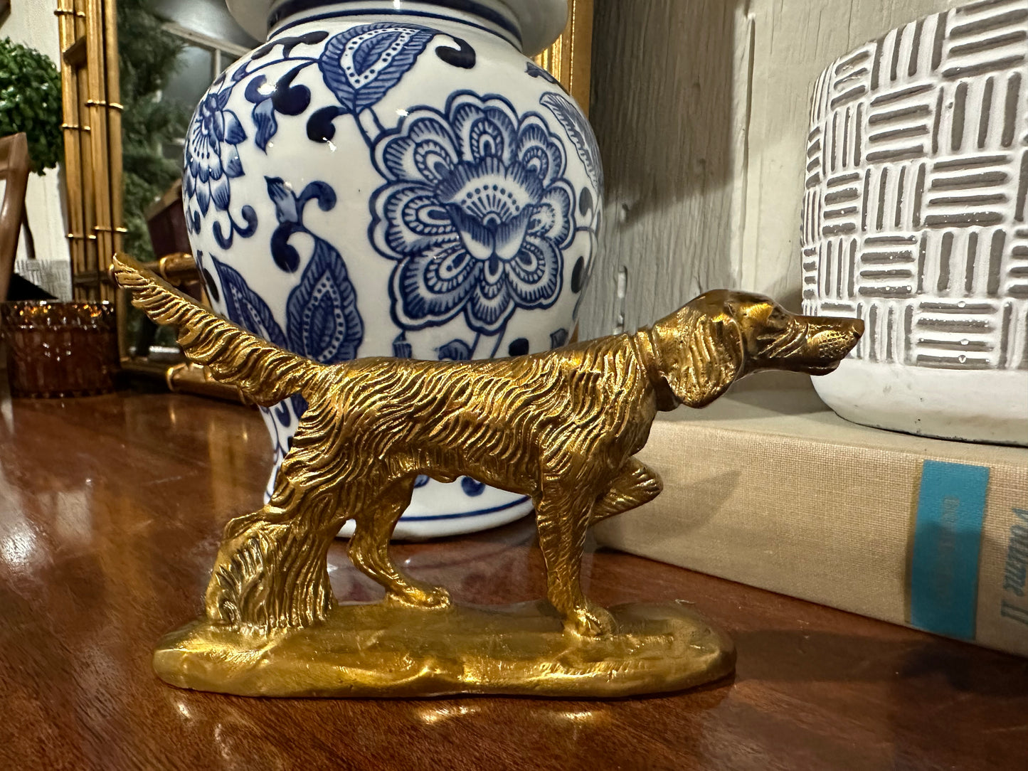 Brass Dog Paperweight