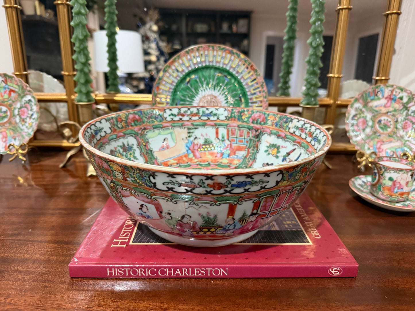 Rose Medallion Punch Bowl