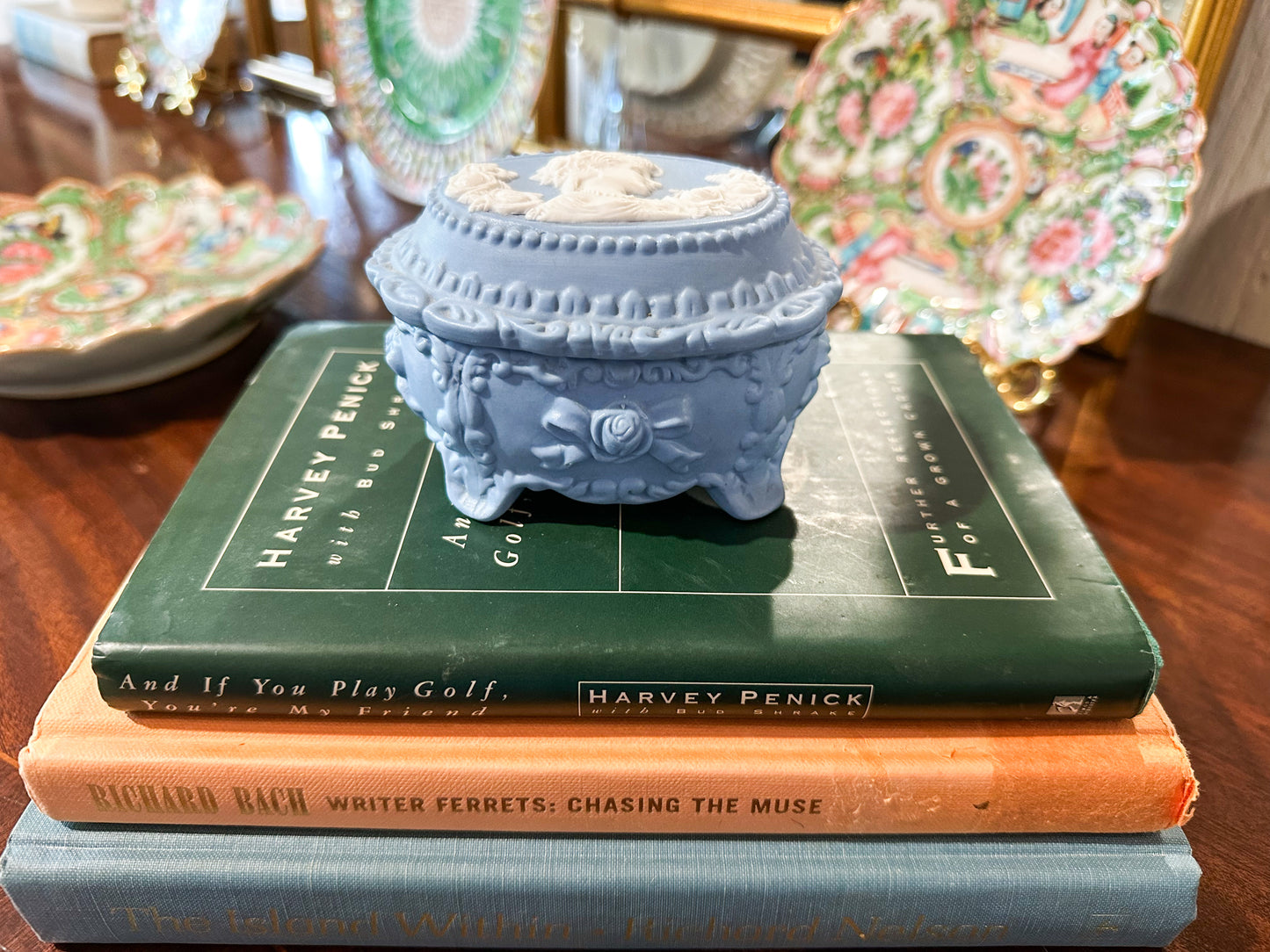 Wedgwood-Style Trinket Box