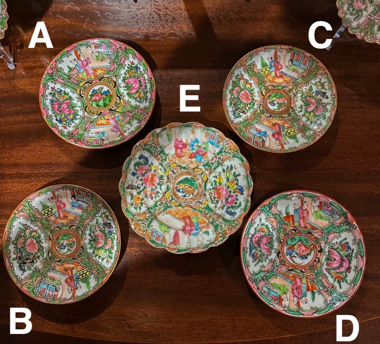 Rose Famille Plates