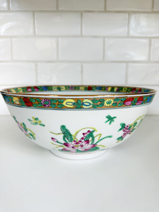 Famille Rose Style 10” Bowl