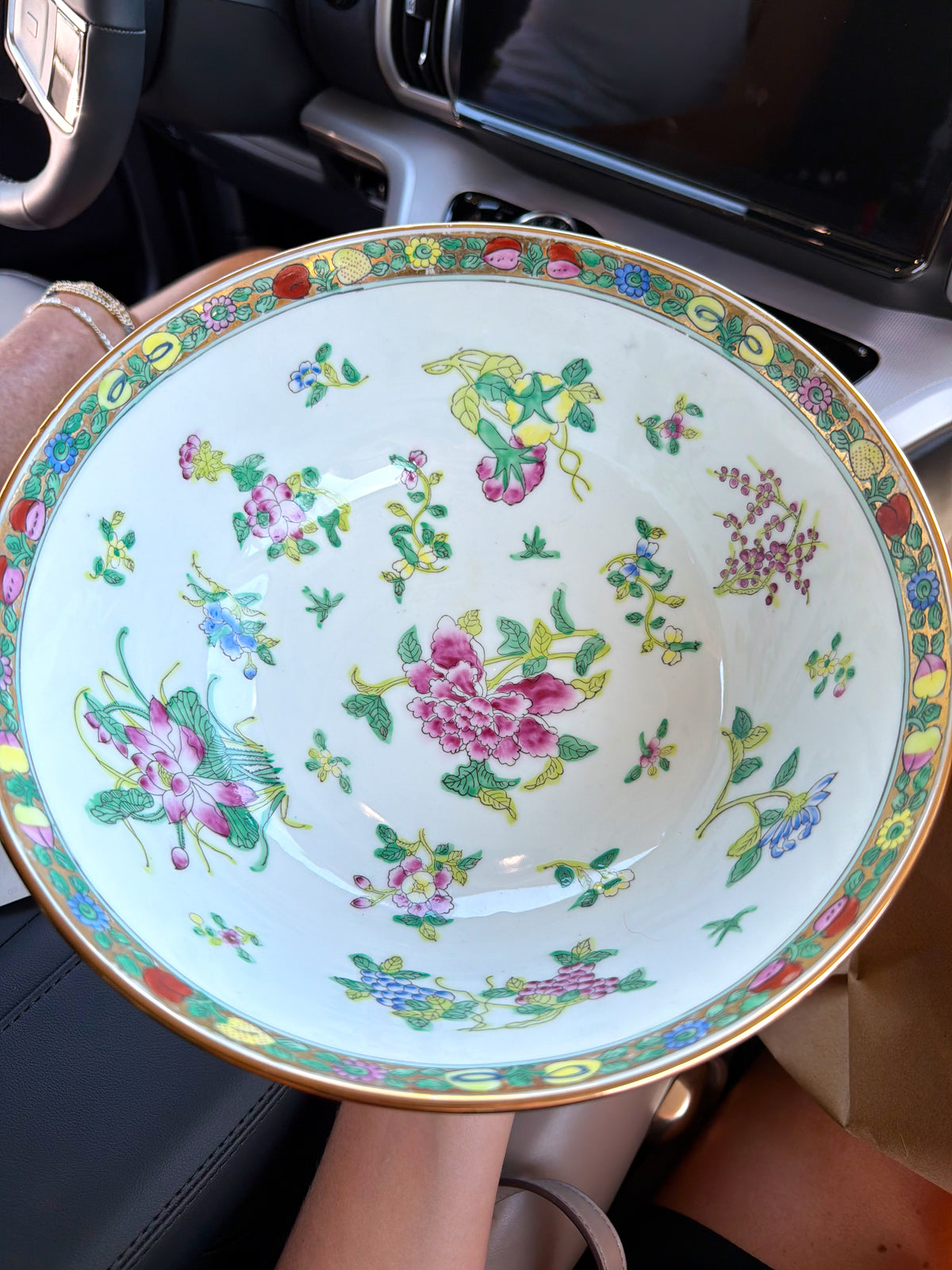 Famille Rose Style 10” Bowl